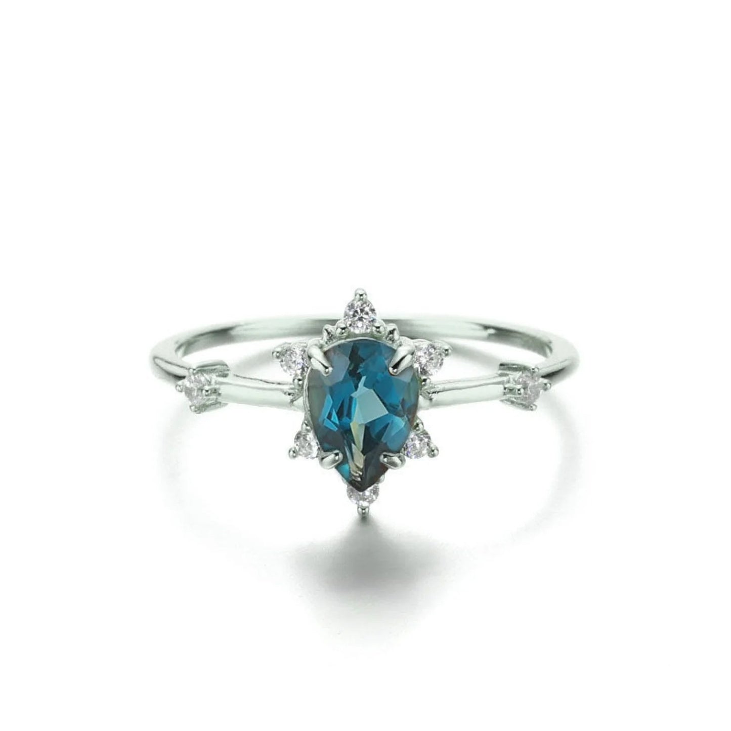 Diamond-Look Princess Ring