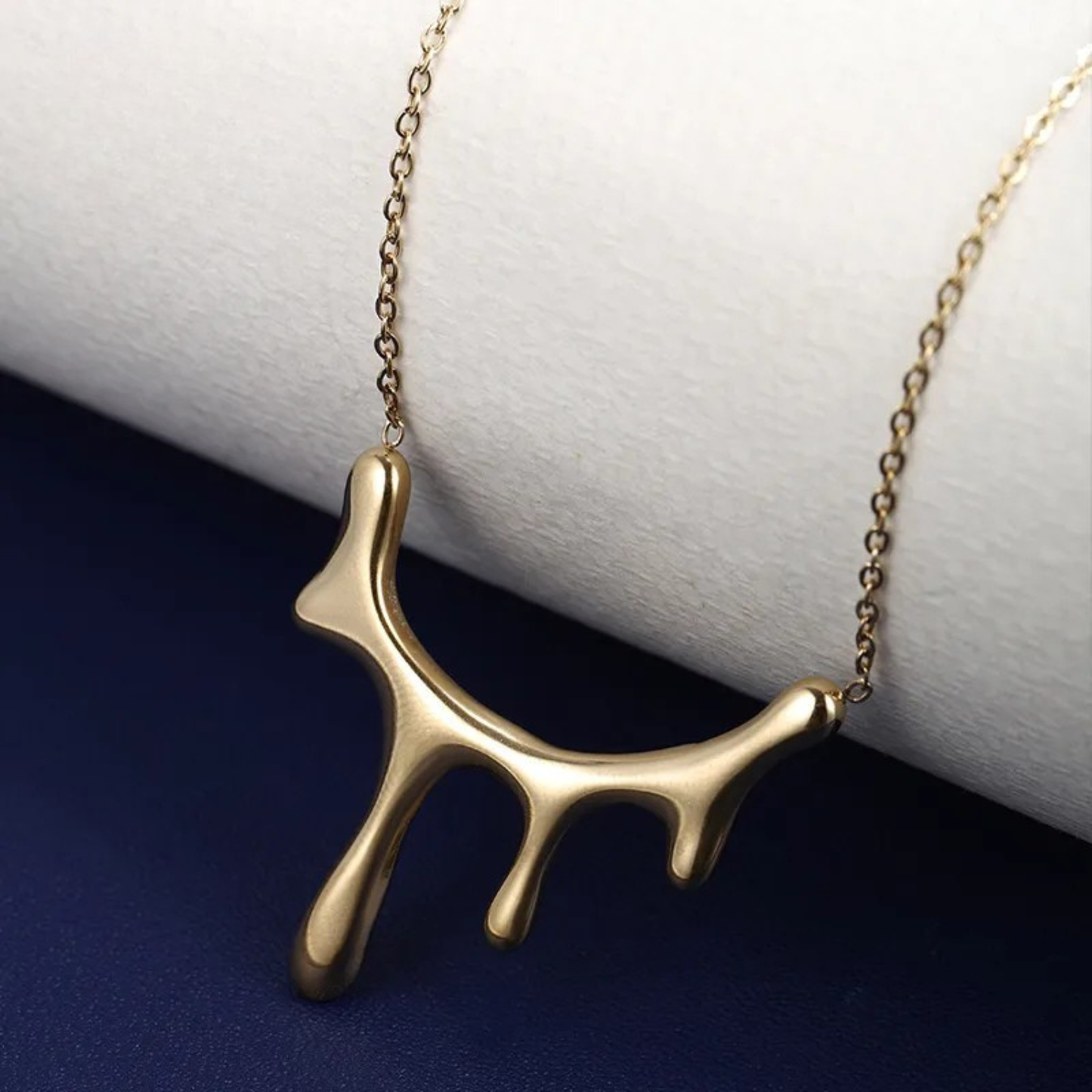 Melting Gold Necklace