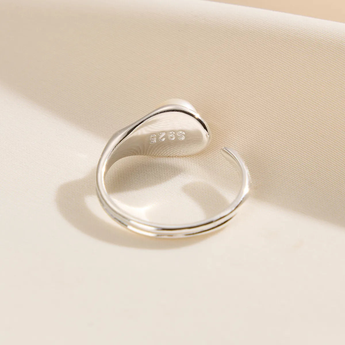 Soft Pearl Open Ring