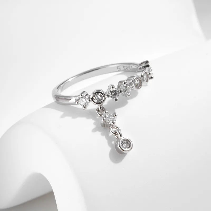 Mooncut Drop Ring