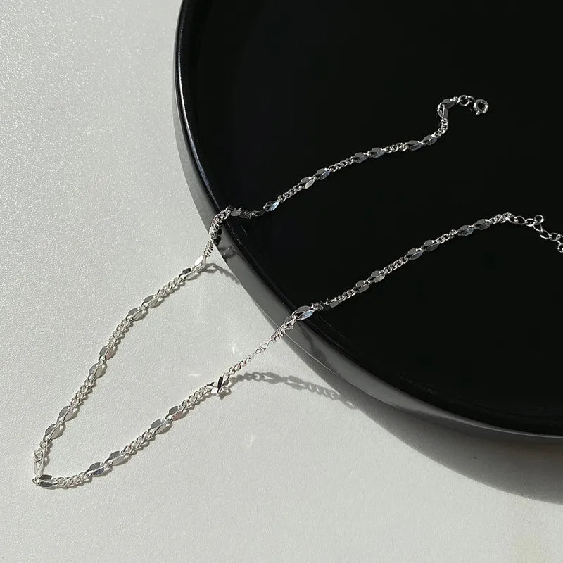 Minimal Starry Silver Neckchain
