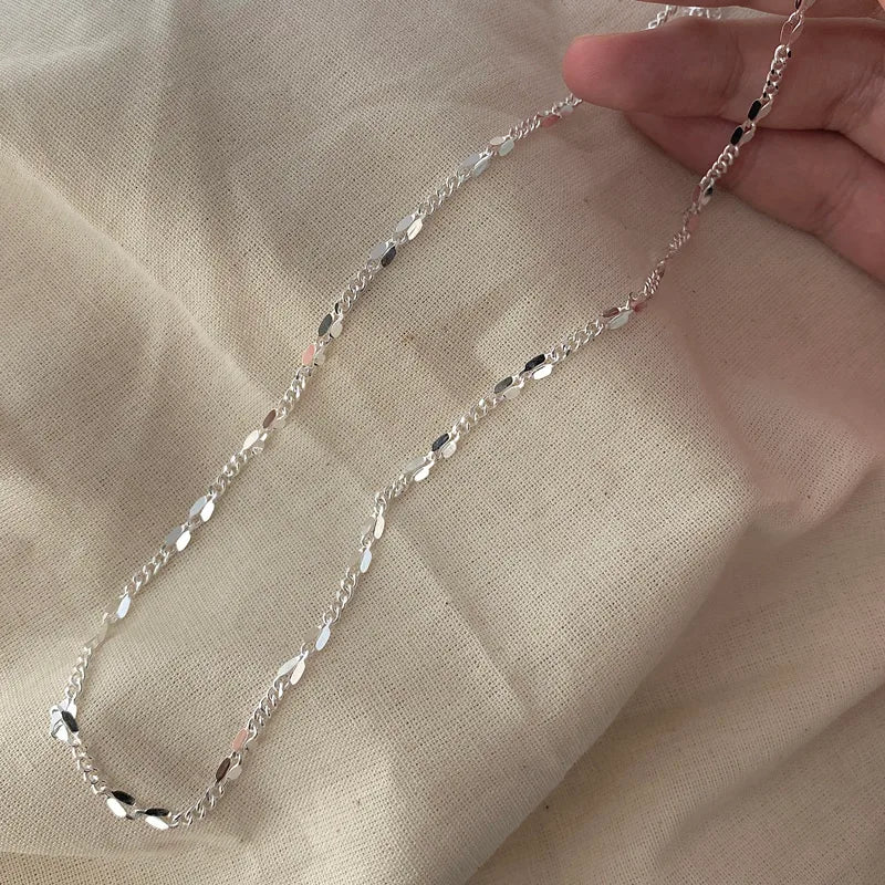 Minimal Starry Silver Neckchain