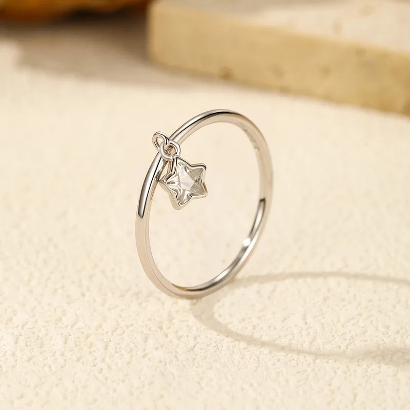 Star Charm Silver Ring