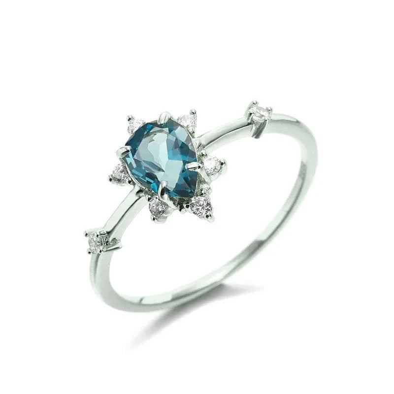 Diamond-Look Princess Ring