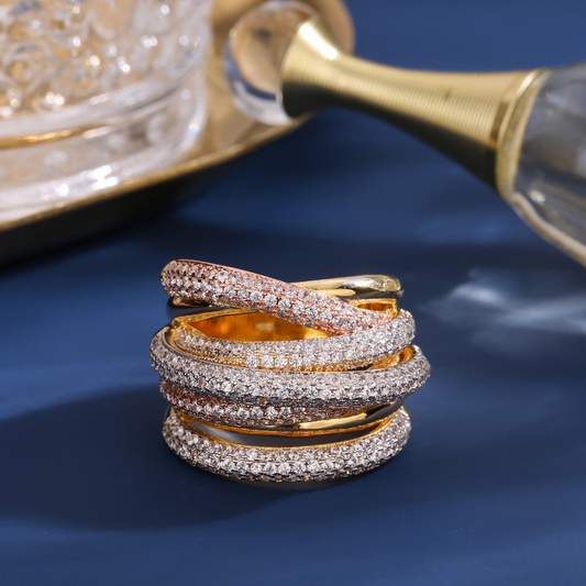 Layered Statement Ring