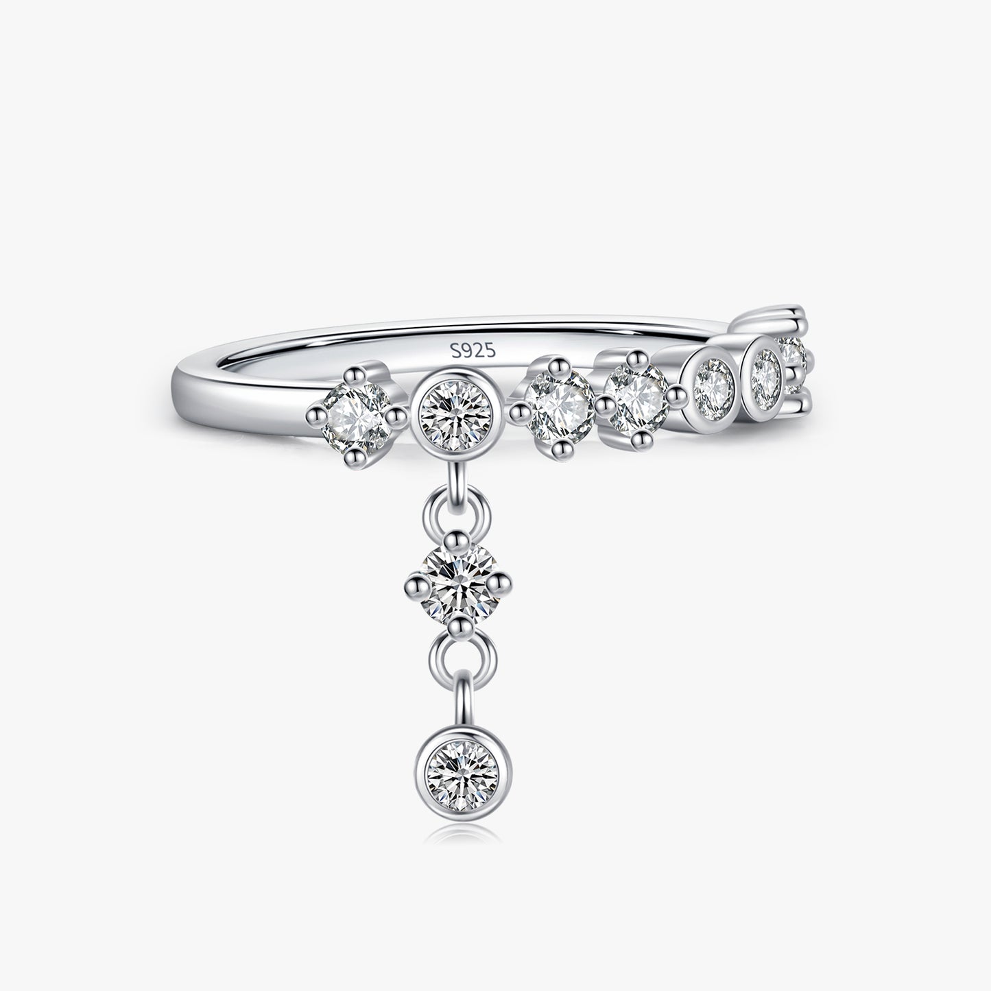 Mooncut Drop Ring