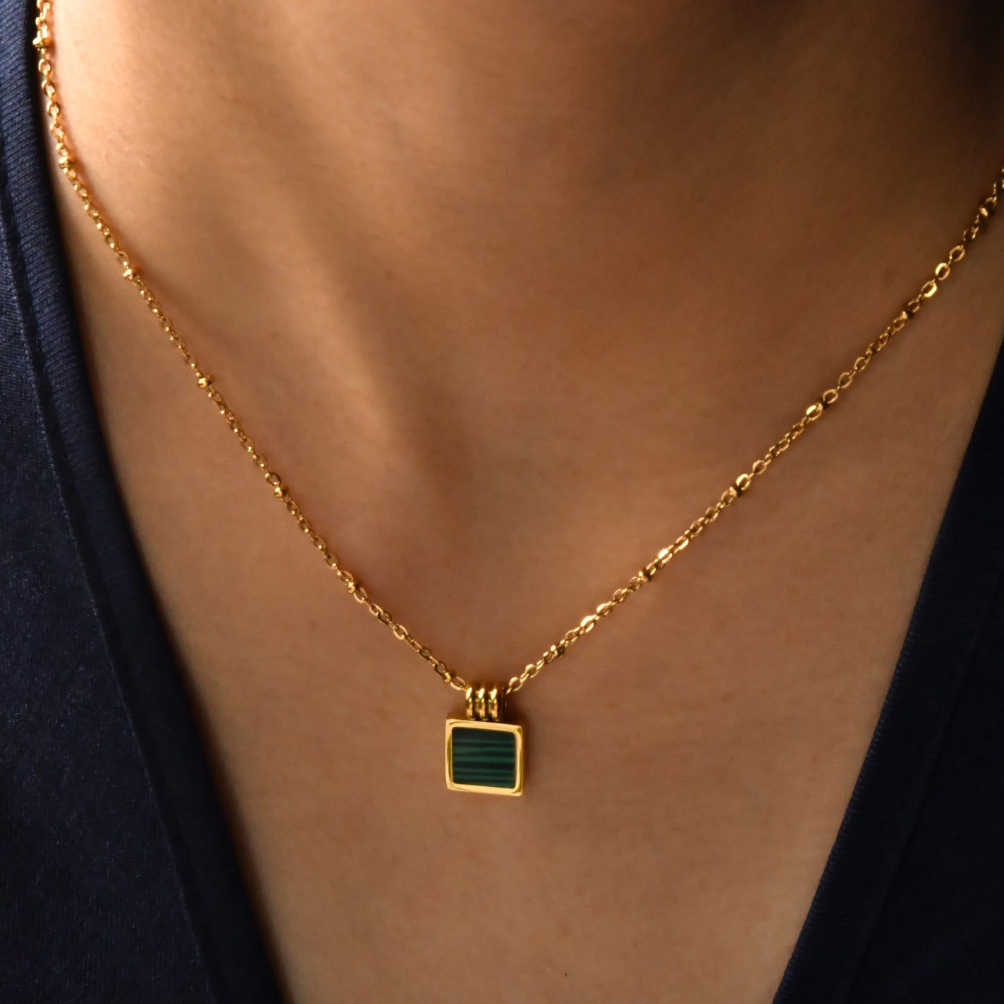 Heart of Emerald Necklace