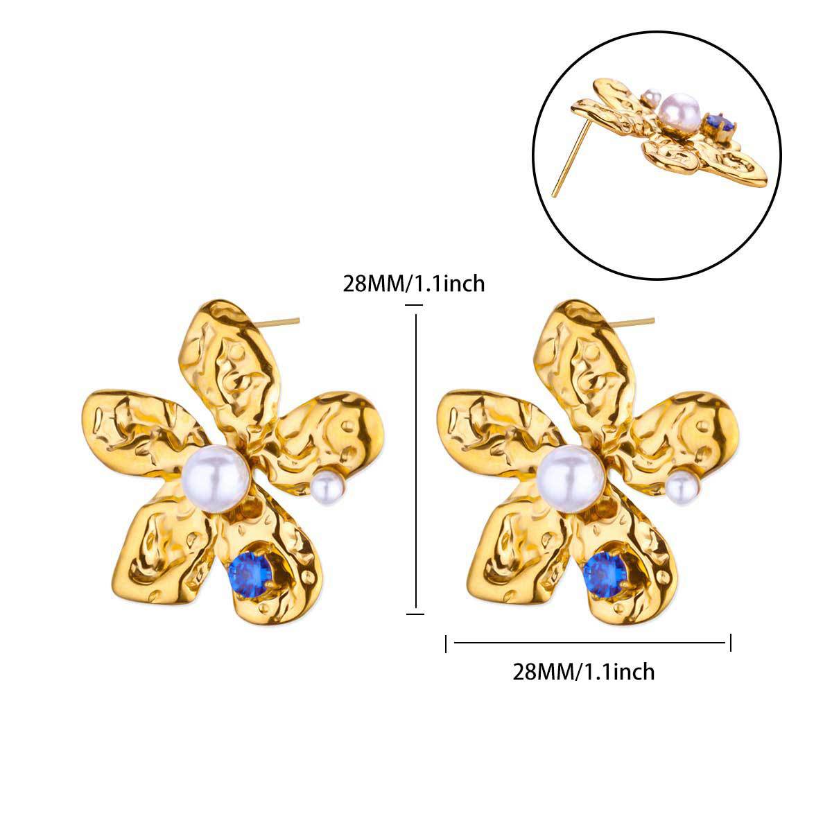 Blushing Pearl Studs