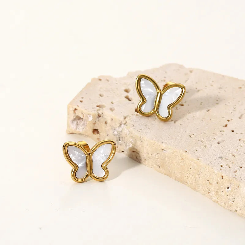 Butterfly Shell Studs