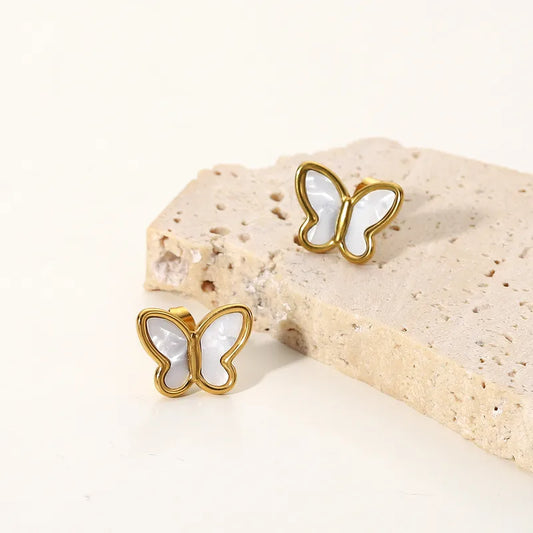 Butterfly Shell Studs