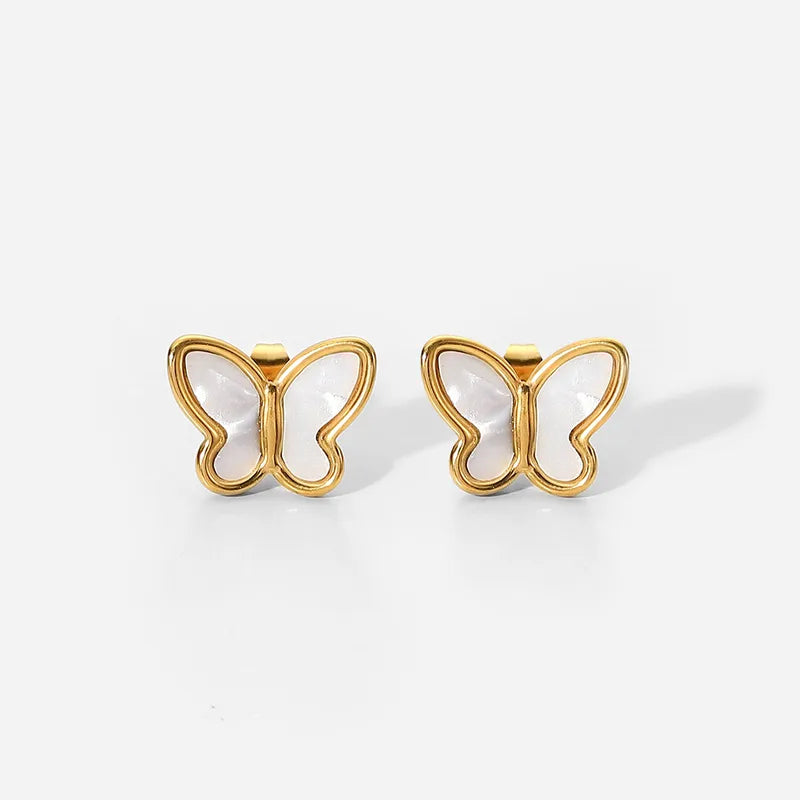 Butterfly Shell Studs