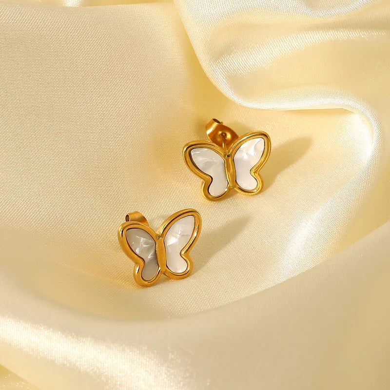 Butterfly Shell Studs