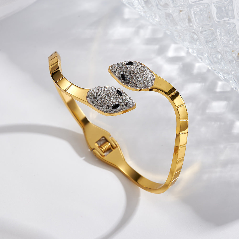 Golden Serpent Cuff