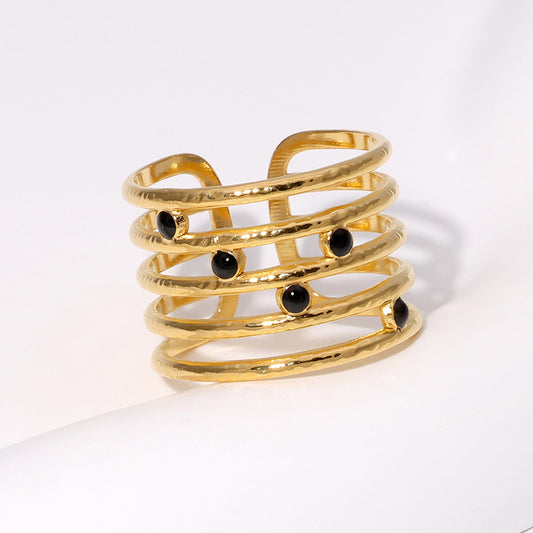 Midnight Line Ring