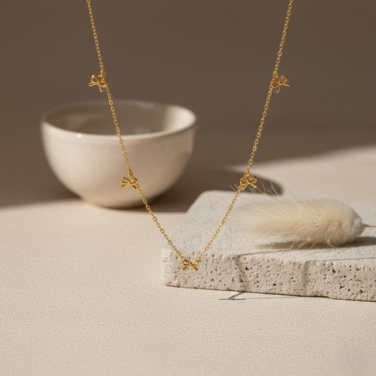 Bow Charm Necklace
