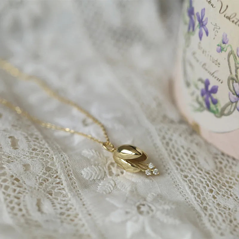 Lily Bud Necklace