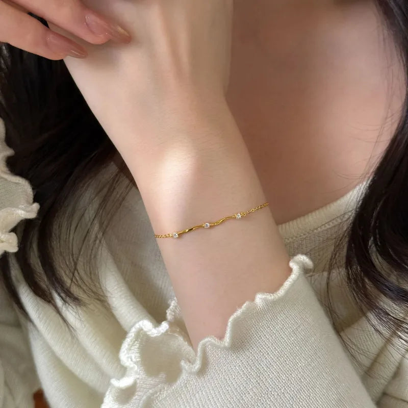 Mobius Silver Bracelet