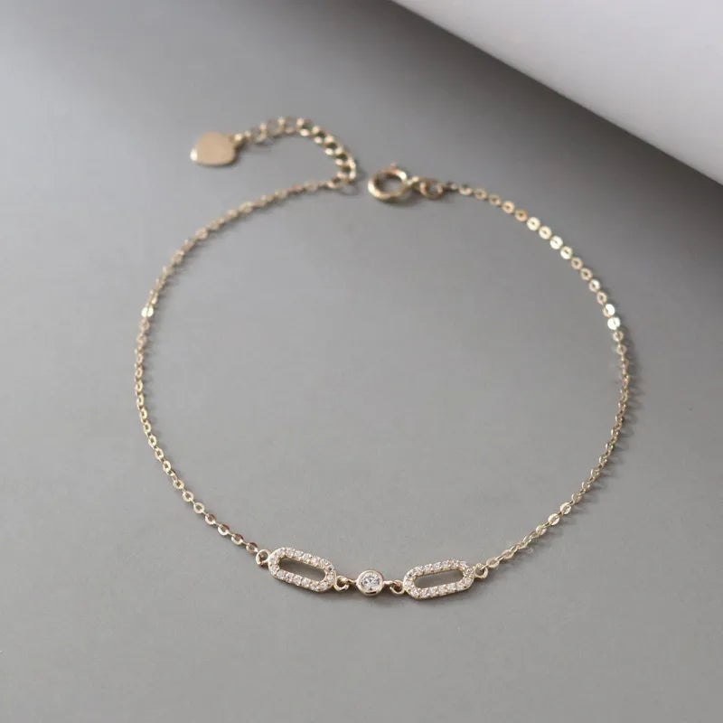 Dainty Oval Bracelet