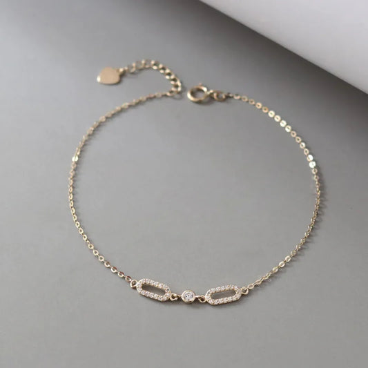 Dainty Oval Bracelet