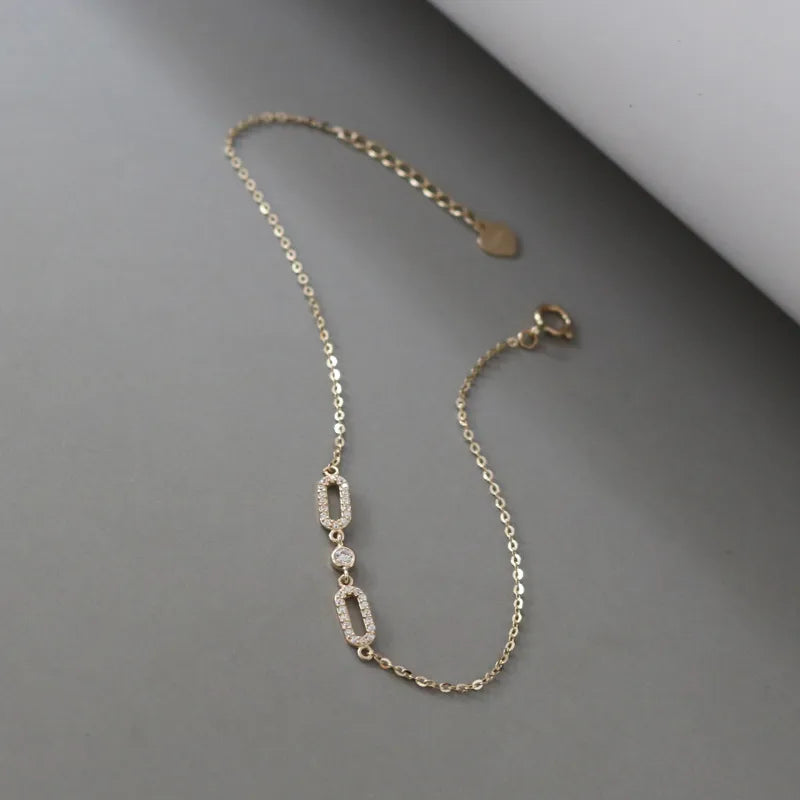 Dainty Oval Bracelet