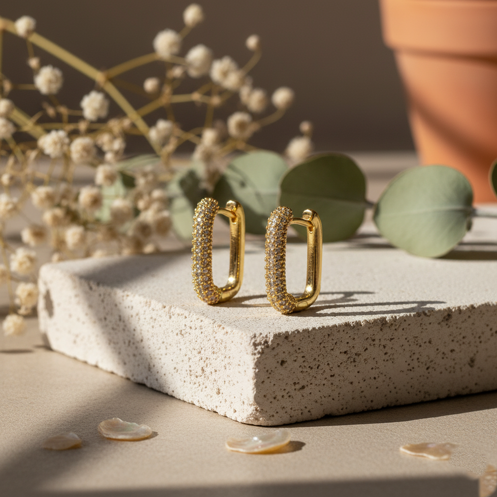 Golden Flirt Hoops