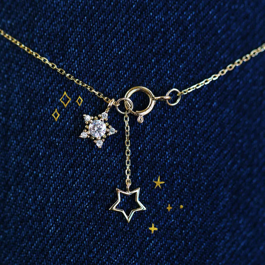 Twin Stars Necklace
